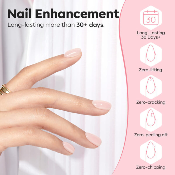 8-In-1 Builder Nail Gel & Dehydrator & Primer Set 10ml - Nude Pink Builder Gel MODELONES #