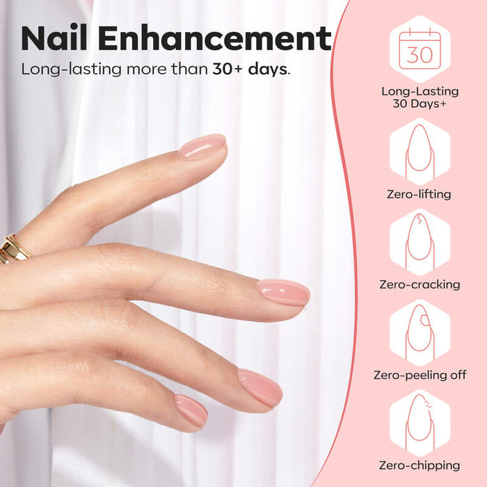 8-In-1 Builder Nail Gel & Dehydrator & Primer Set 10ml - Rose Builder Gel MODELONES #
