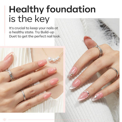 8 in 1 Builder Nail Gel & Top Coat Set 10ml - Rose Builder Gel MODELONES #