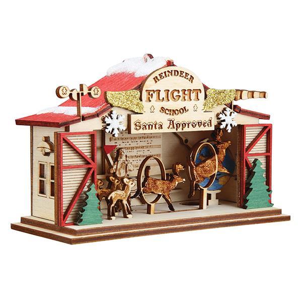 Reindeer Flight School Ornament