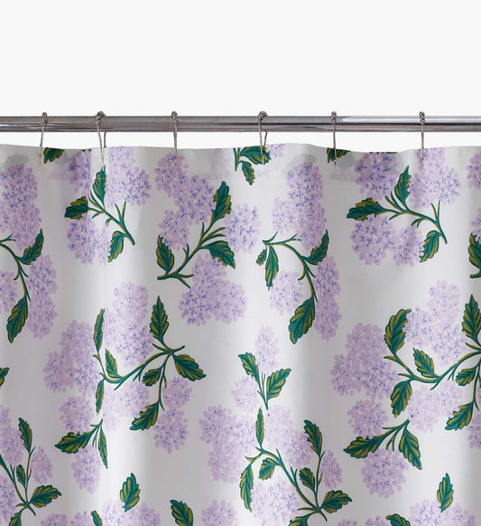 Percale Shower Curtain - Hydrangea Lilac