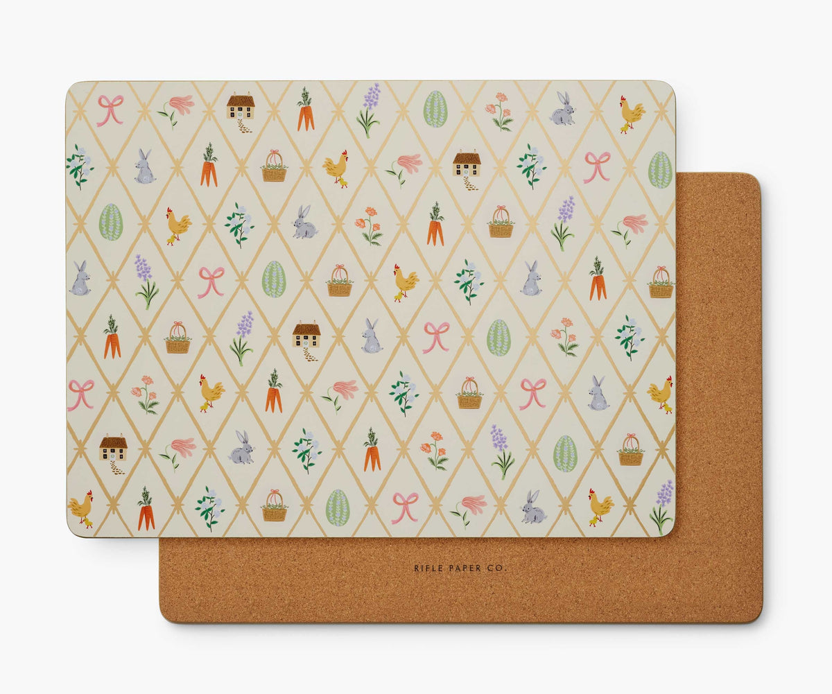 Cork Placemats - Spring Farm