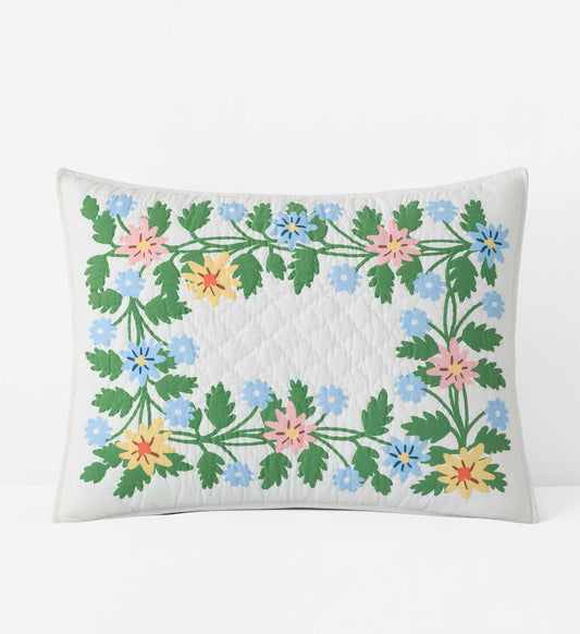 Cotton Quilted Sham - Helena