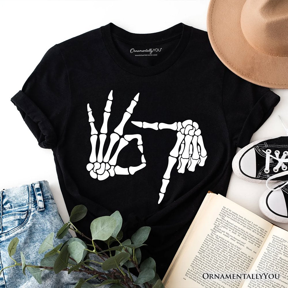 67 Skeleton Hands T-Shirt, Six Seven Funny Meme Tee