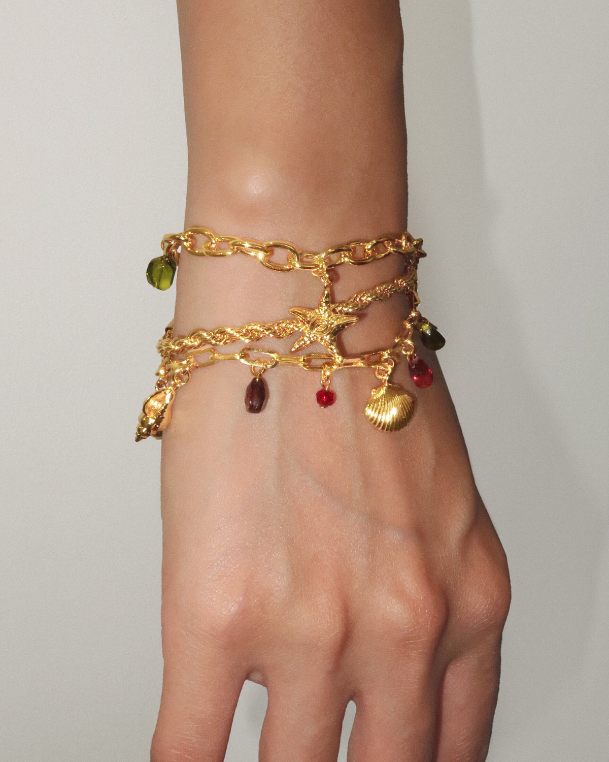Coral Dancer Charm Bracelet