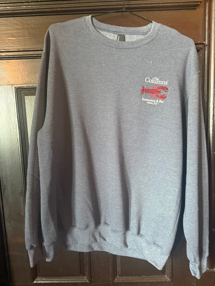 Col-Lob Emb Crewneck Hth Navy