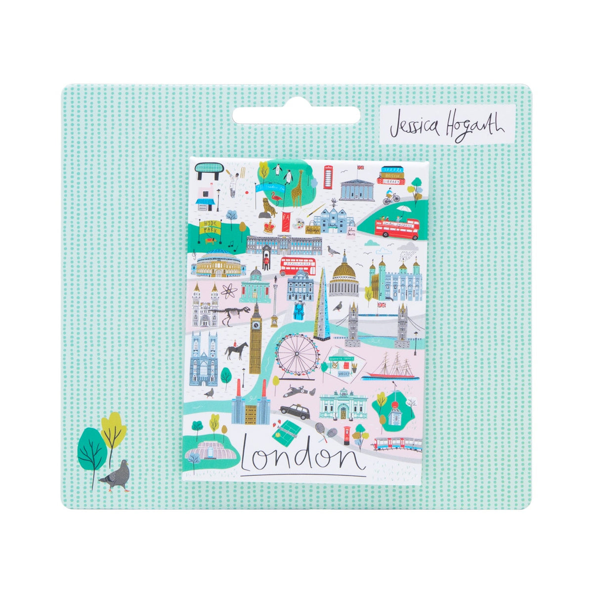 Jessica Hogarth London Map Magnet