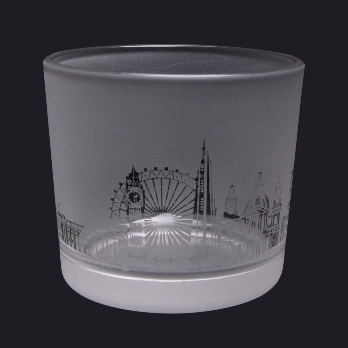 London Skyline Milford Glass Tealight Holder Small