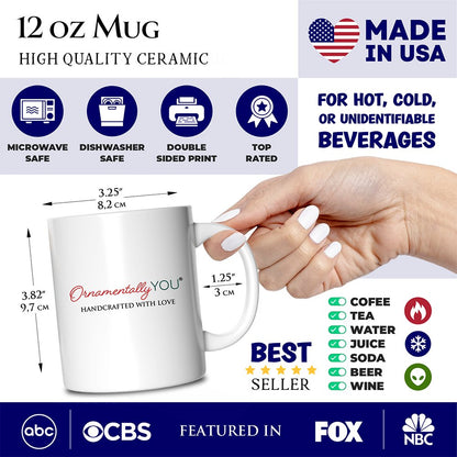 Artistic Washington State Themes and Landmarks Personalized Mug With Custom Name