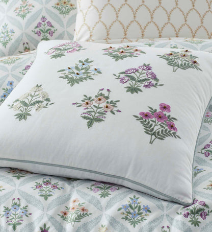 Embroidered Pillow Cover - Estee Garden