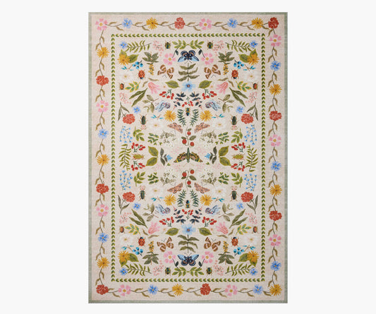 Canopy Curio Printed Rug - Cream