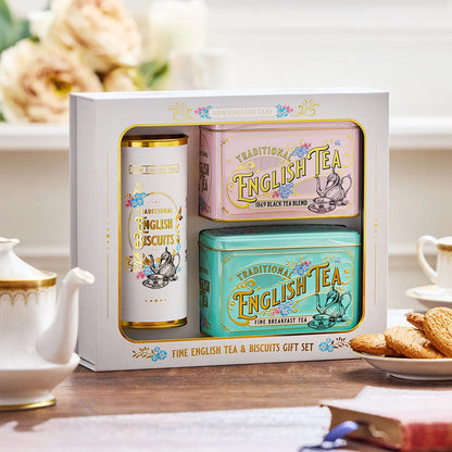 New English Teas - Vintage Victorian Tea & Biscuits Gift Set