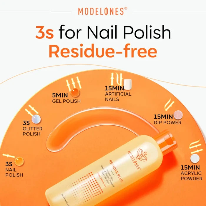 Acetone-based Remove Plus Liquid Duo Nail Polish Remover MODELONES #