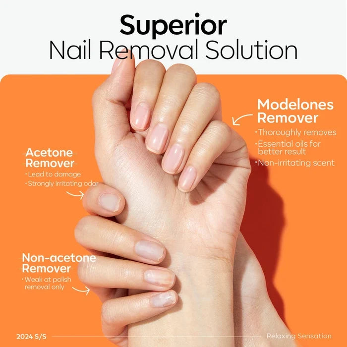 Acetone-based Remove Plus Liquid Duo Nail Polish Remover MODELONES #
