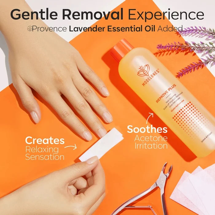 Acetone-based Remove Plus Liquid Duo Nail Polish Remover MODELONES #