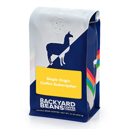 Image of Yellow Single Origin Coffee Subscription retail bag