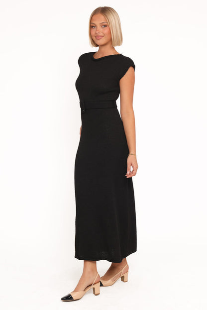 Petal and Pup USA DRESSES Alberta Midi Dress - Black