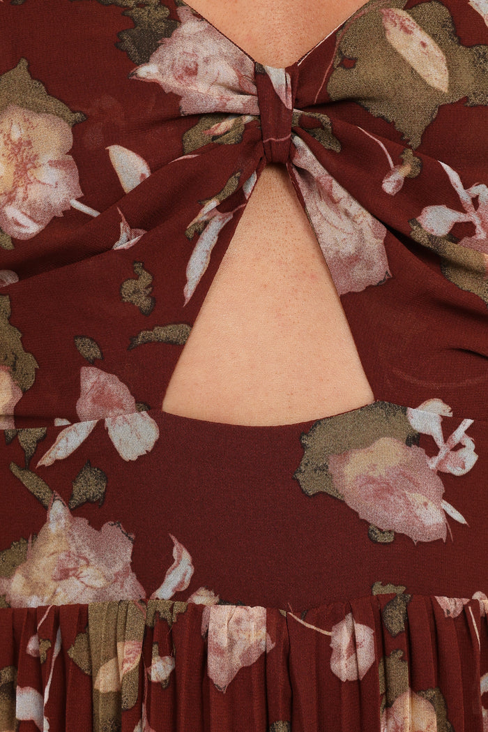 Petal and Pup USA PLAYSUITS Alice Wide Leg Jumpsuit - Brown Floral