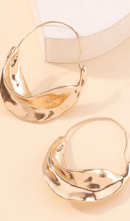 Alina Irregular Leaf Earrings