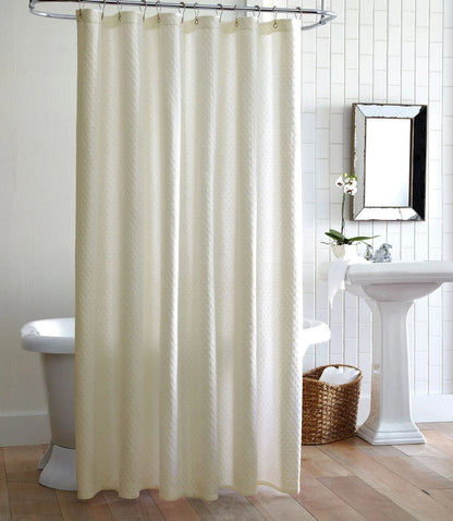 Alyssa Cotton Matelassé Shower Curtain by Peacock Alley