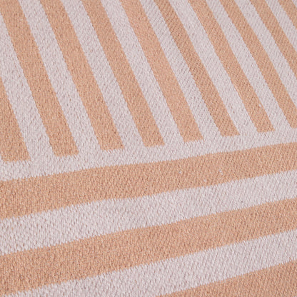 Amalfi Tea Rose Stripe Outdoor Rug 125x185cm