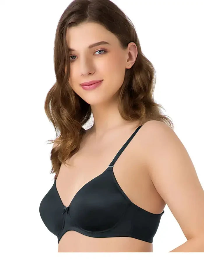 Amante Smooth Charm Bra-BRA10606 Black