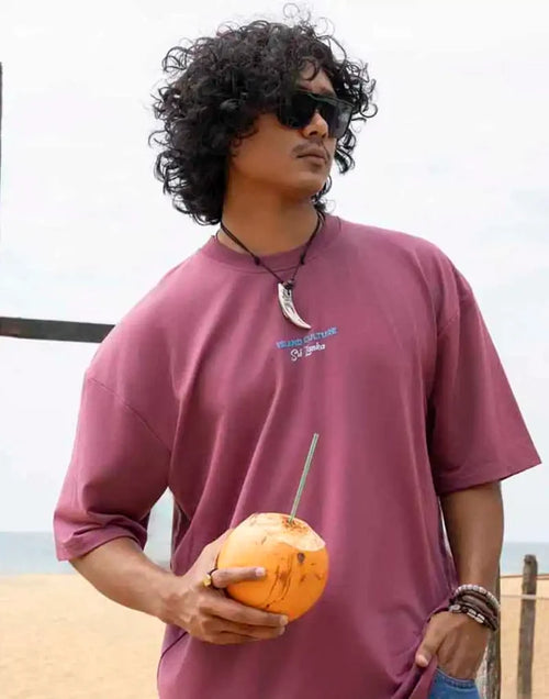 AMAZING LANKA GRAPHIC PRINTED OVERSIZED T - SHIRT