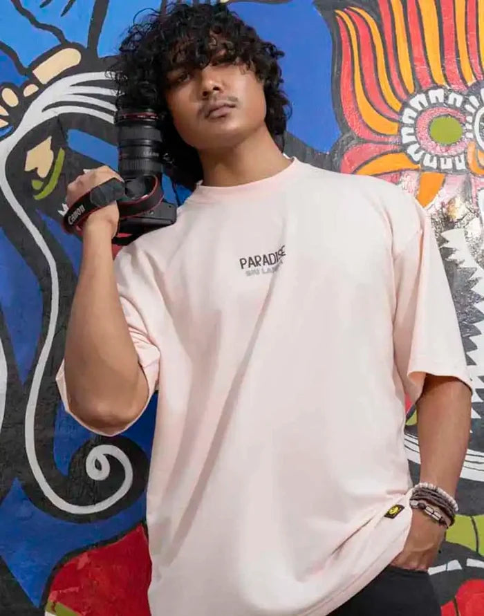AMAZING LANKA GRAPHIC PRINTED OVERSIZED T - SHIRT