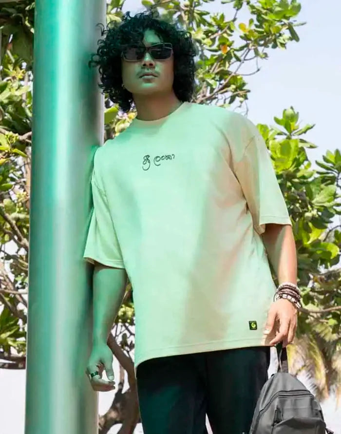 AMAZING LANKA GRAPHIC PRINTED OVERSIZED T - SHIRT