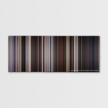 American Beauty color palette canvas print: thousands of thin vertical stripes of color