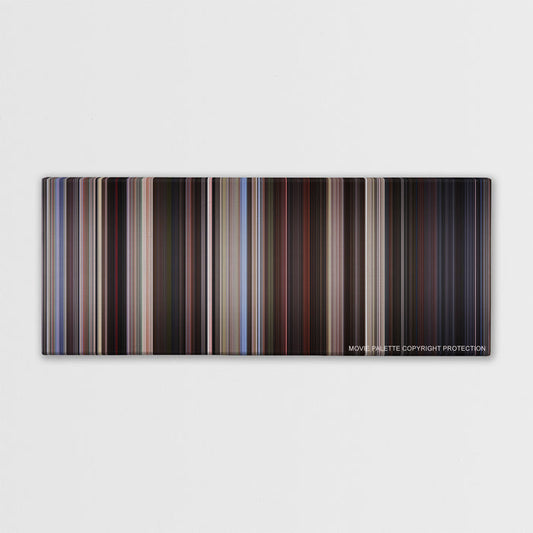 American Beauty color palette canvas print: thousands of thin vertical stripes of color