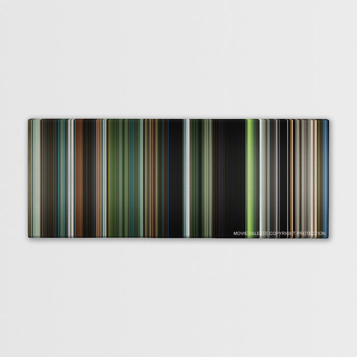 Annihilation color palette canvas print: thousands of thin vertical stripes of color
