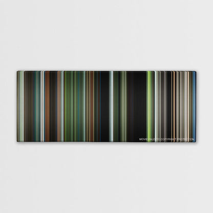 Annihilation color palette canvas print: thousands of thin vertical stripes of color