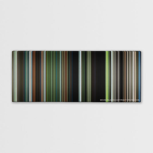 Annihilation color palette canvas print: thousands of thin vertical stripes of color