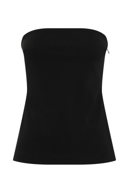 Antonia Strapless Cut Out Top - Black