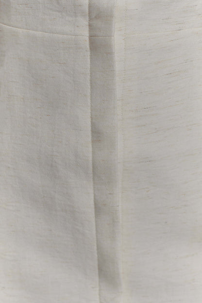 Anya Linen Halter Mini Dress - Oat Marle