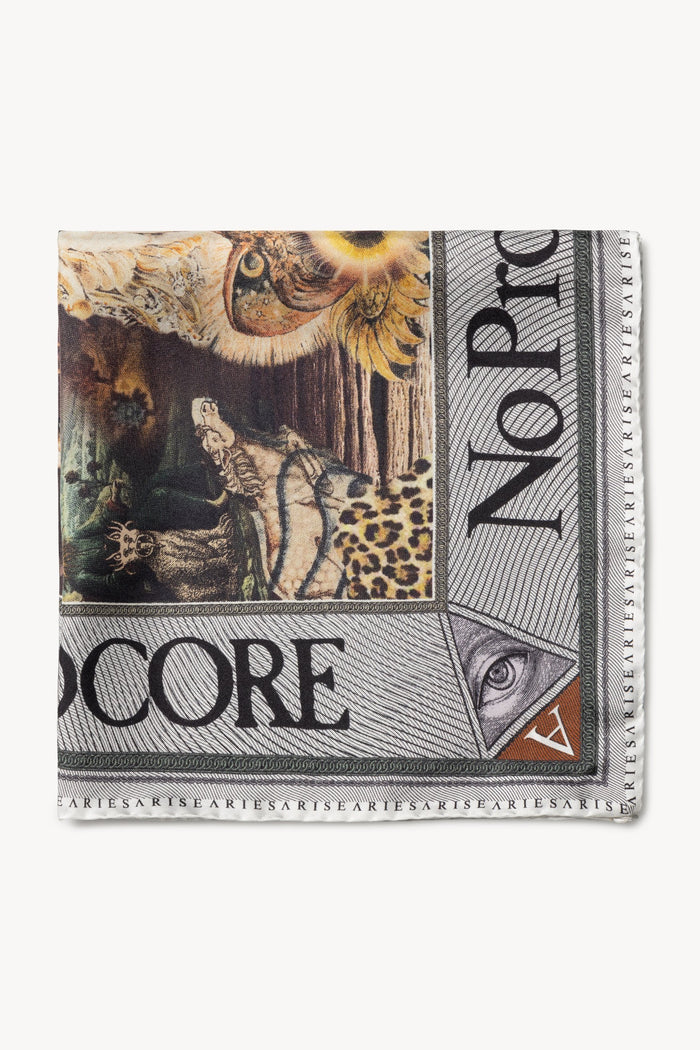 Aries Arise - Mystic Print Silk Bandana - Multi-Accessoires-FSAR90021