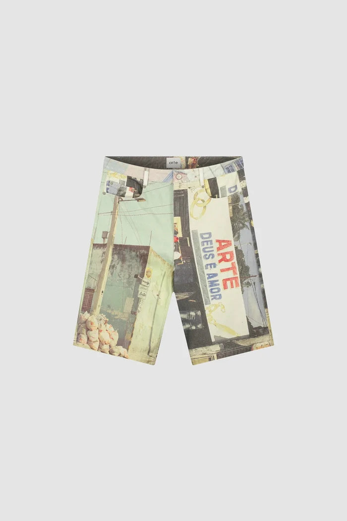Arte Antwerp - Photo Allover Shorts - Multi - Vestes et Manteaux - SS25 - 068SHO