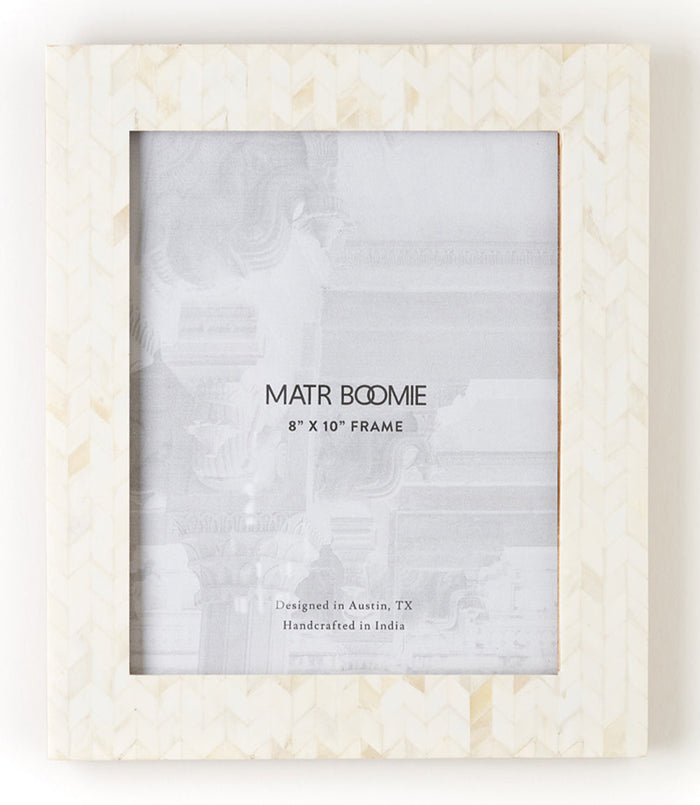 Artemis Chevron Bone Picture Frame by Matr Boomie — 8 × 10 in