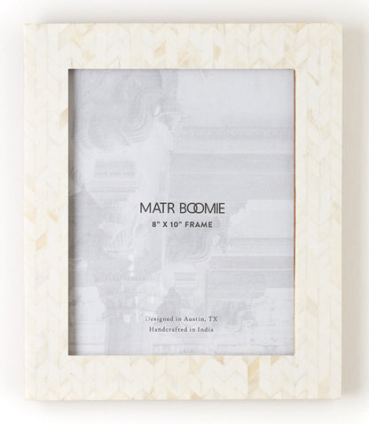 Artemis Chevron Bone Picture Frame by Matr Boomie — 8 × 10 in