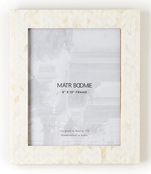 Artemis Chevron Bone Picture Frame by Matr Boomie — 8 × 10 in