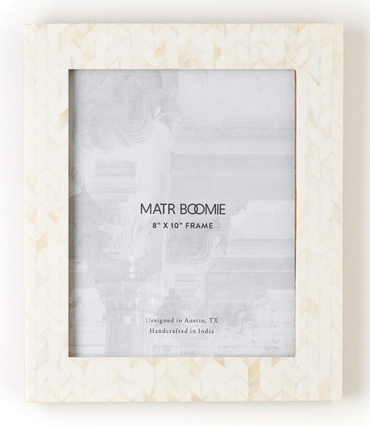 Artemis Chevron Bone Picture Frame by Matr Boomie — 8 × 10 in