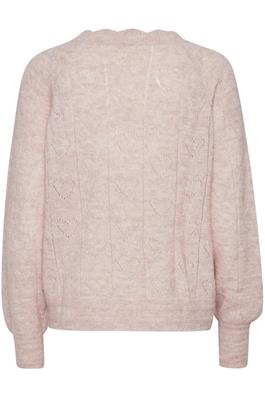 Atelier Reve IRMANON Light Mauve V Neck  Knit Dotique back