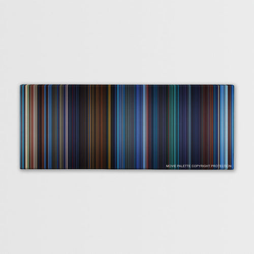 Atlantis: The Lost Empire color palette canvas print: thousands of thin vertical stripes of color