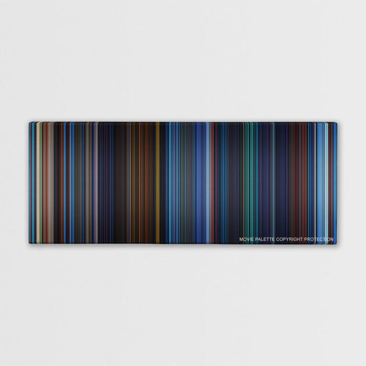 Atlantis: The Lost Empire color palette canvas print: thousands of thin vertical stripes of color