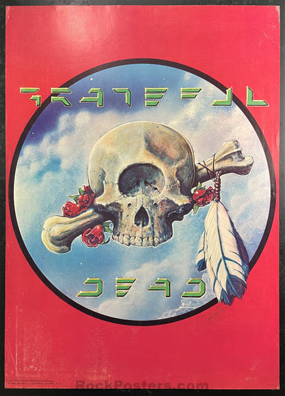 AUCTION - Alton Kelley Collection - Grateful Dead Cyclops Skull - Kelley Double Signed - 1977 Poster - Excellent