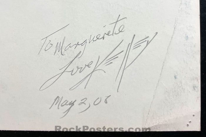 AUCTION - Alton Kelley Collection - Grateful Dead Cyclops Skull - Kelley Double Signed - 1977 Poster - Excellent
