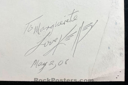 AUCTION - Alton Kelley Collection - Grateful Dead Cyclops Skull - Kelley Double Signed - 1977 Poster - Excellent