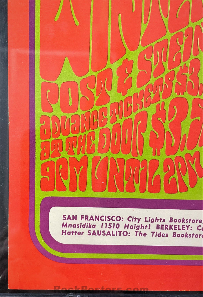 AUCTION - BG-29 - Jefferson Airplane - 1966 Poster - Fillmore Auditorium - CGC Restored Graded 9.2