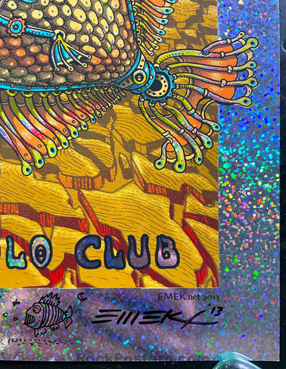 AUCTION - Emek - Coachella '13 Silkscreen - Red Glitter Foil - Edition of 15 - Near Mint